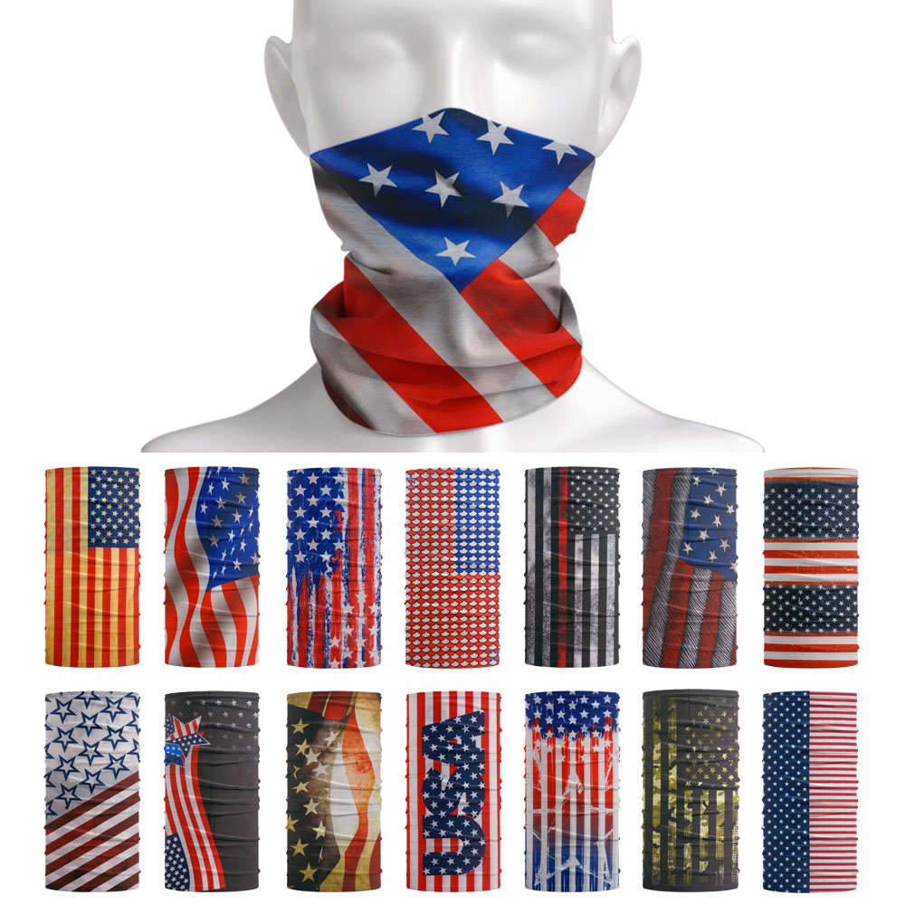 Cycling Gear Usa - USA Flag Pattern Sun Protective Scarf