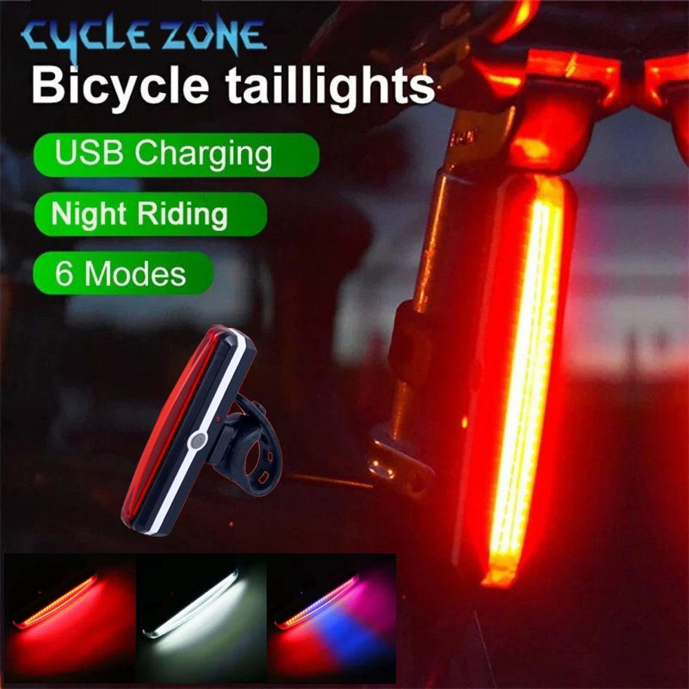 Cycling Gear Charging Station - COB LED Bicycle Tail Light 6