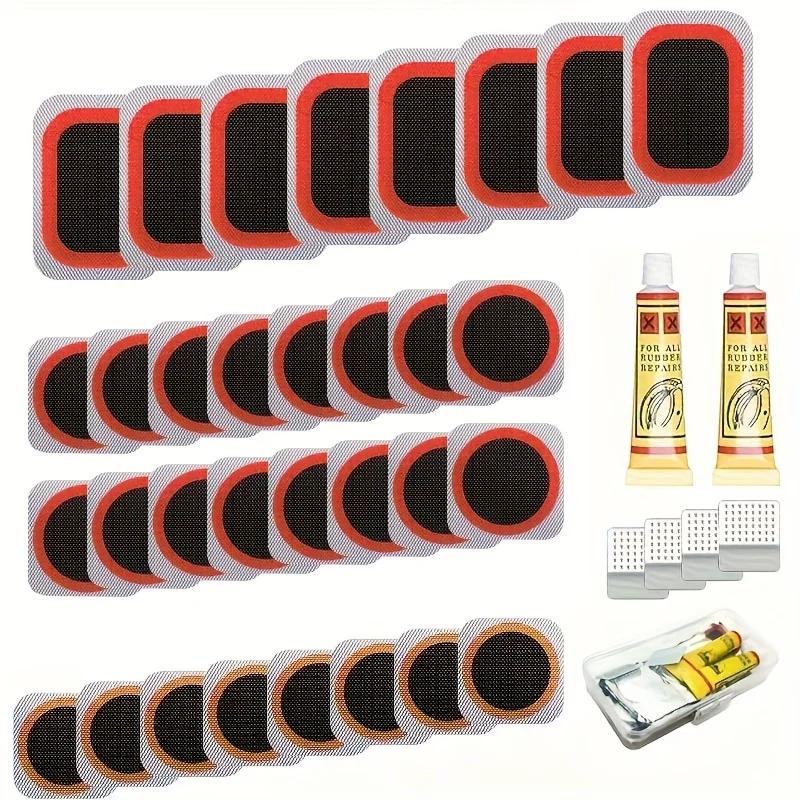 Bike Tube Repair Kit - Bike Repair Kit with Vulcanizing Patches
