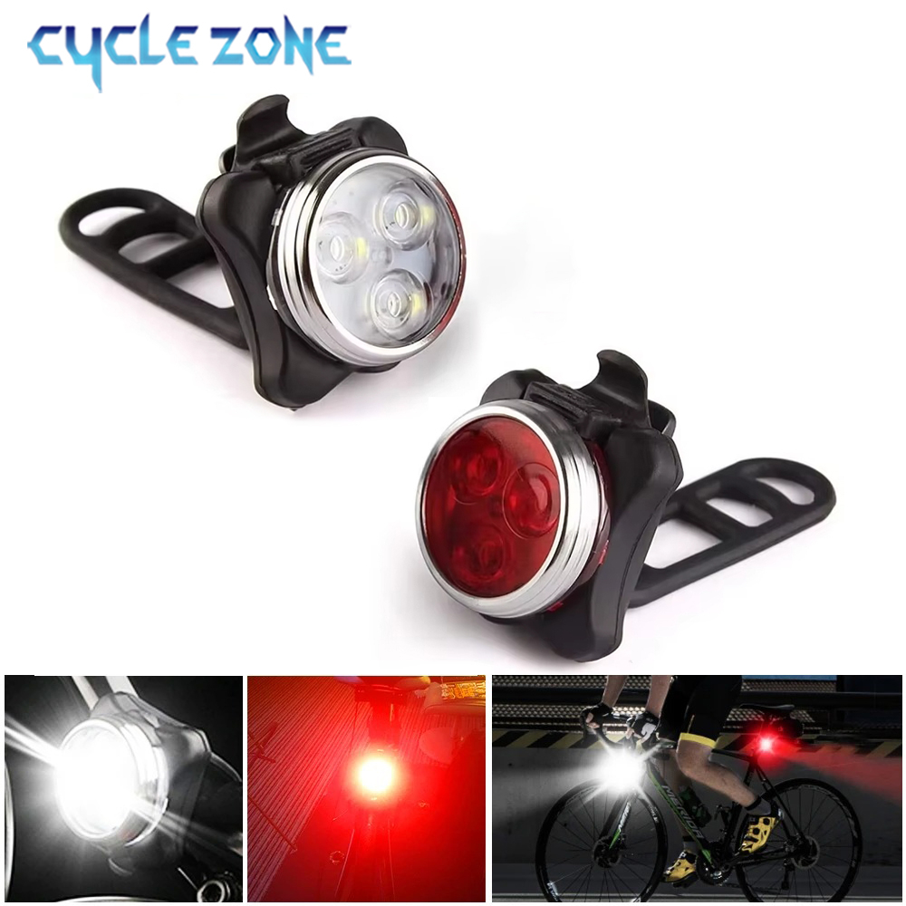Cycling Gear Charging Station - LED Bicycle Front Rear Light USB