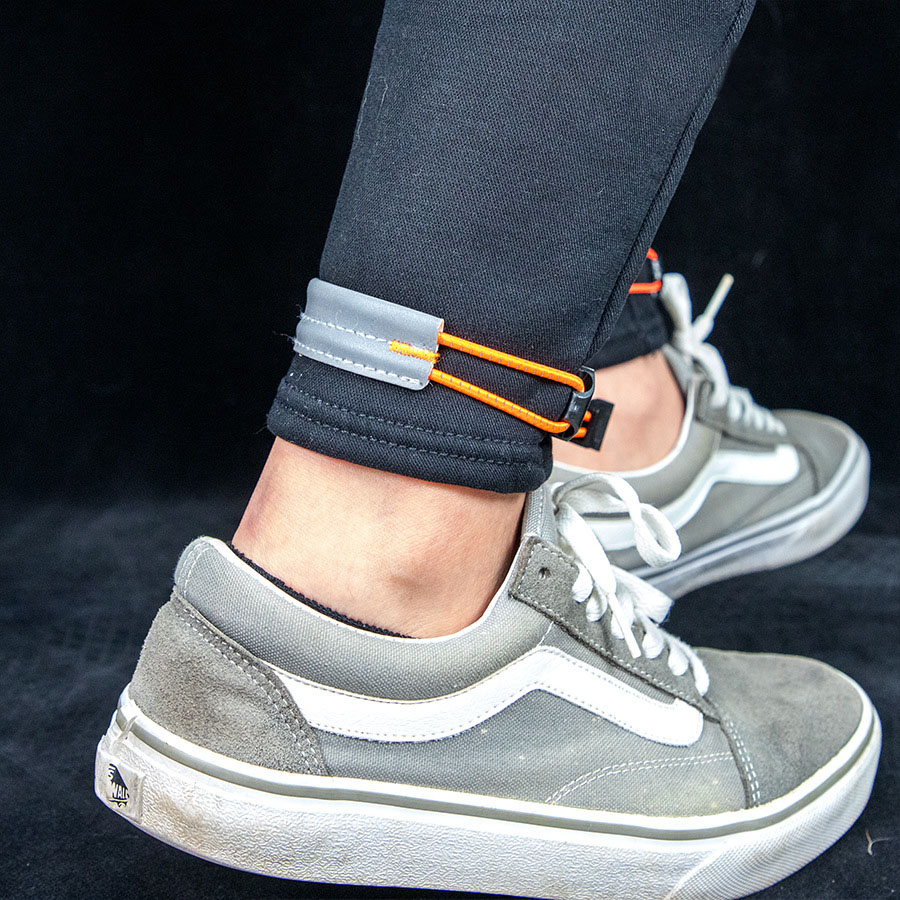 Cycling Gear Usa - Elastic Reflective Cycling Leg Strap Adjustable