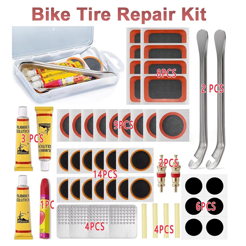 Bike Tube Repair Kit - Bike Tire Repair Kit Universal Portable