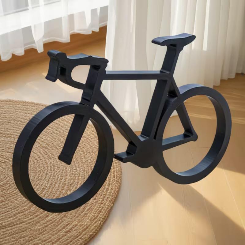 Cycling Gear Shelf - Bicycle Sculpture 3D Printed Minimalist Bike