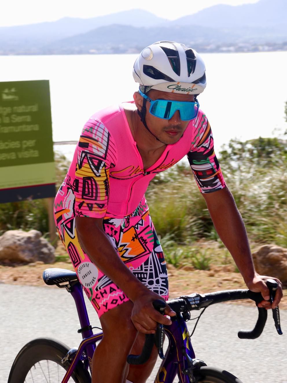 Triathlon Cycling Kit - Chaise Cycliste Couture MEN skinsuit clothing