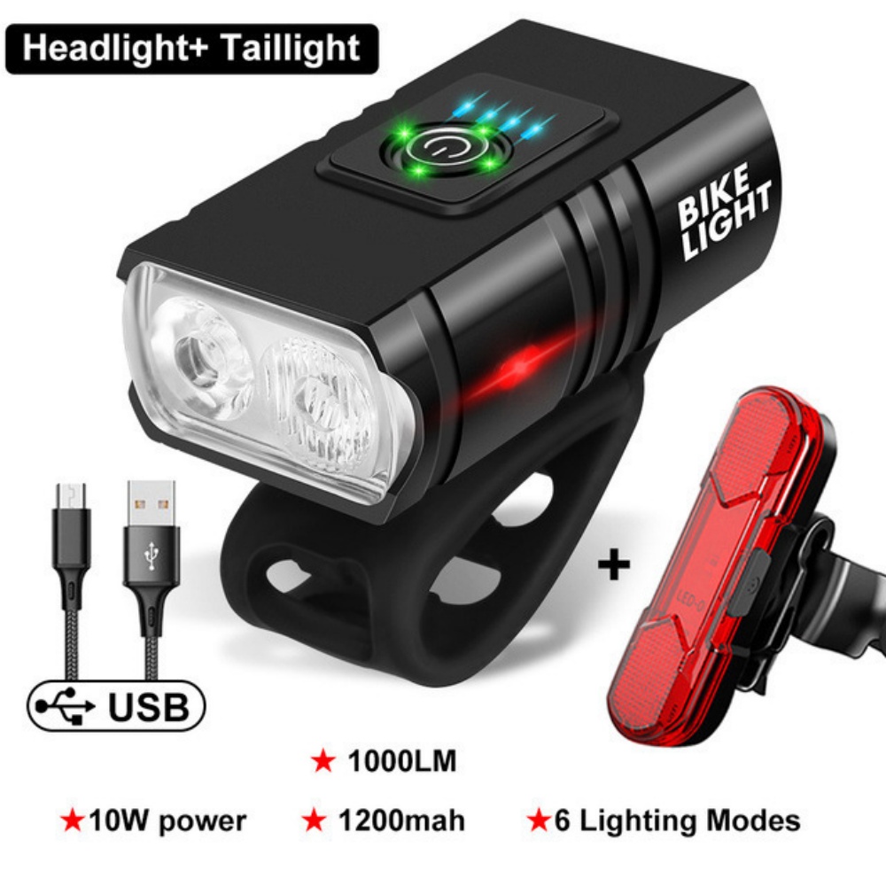 Cycling Gear Charging Station - Bicycle Light T6 LED Front USB