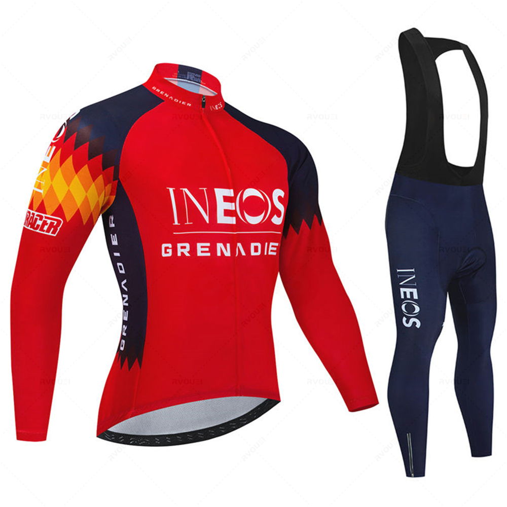 Triathlon Cycling Kit - Ineos Team Men Spring Sport Cycling