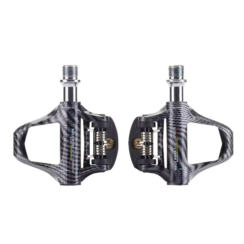 Cycling Gear Usa - Lightweight Carbon Fiber Pedals with Lock