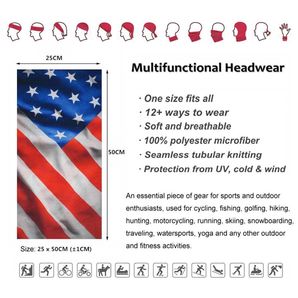USA Flag Pattern Sun Protectiv - Cycling Gear Usa recension och pris