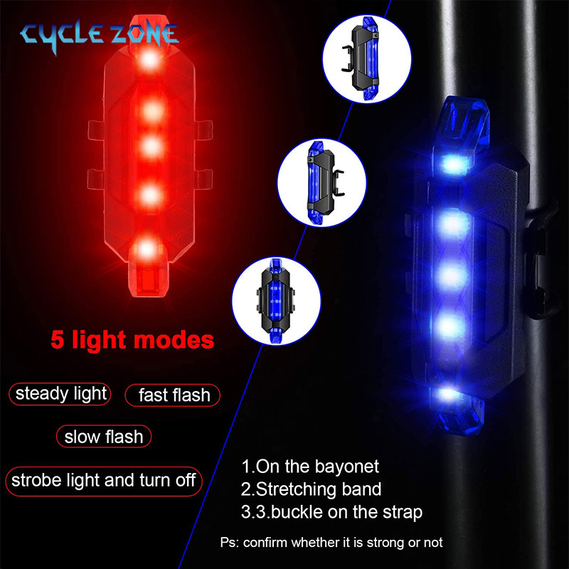 Bicycle Rear LED Light Handleb - Cycling Gear Charging Station recension och pris