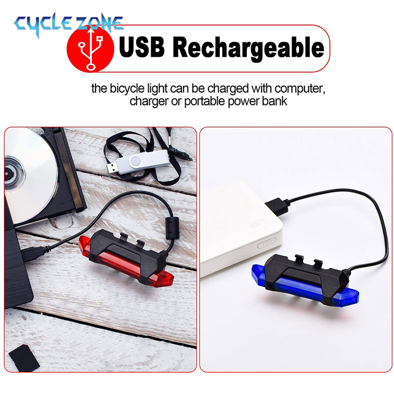 Bicycle Rear LED Light Handleb - Cycling Gear Charging Station recension och pris
