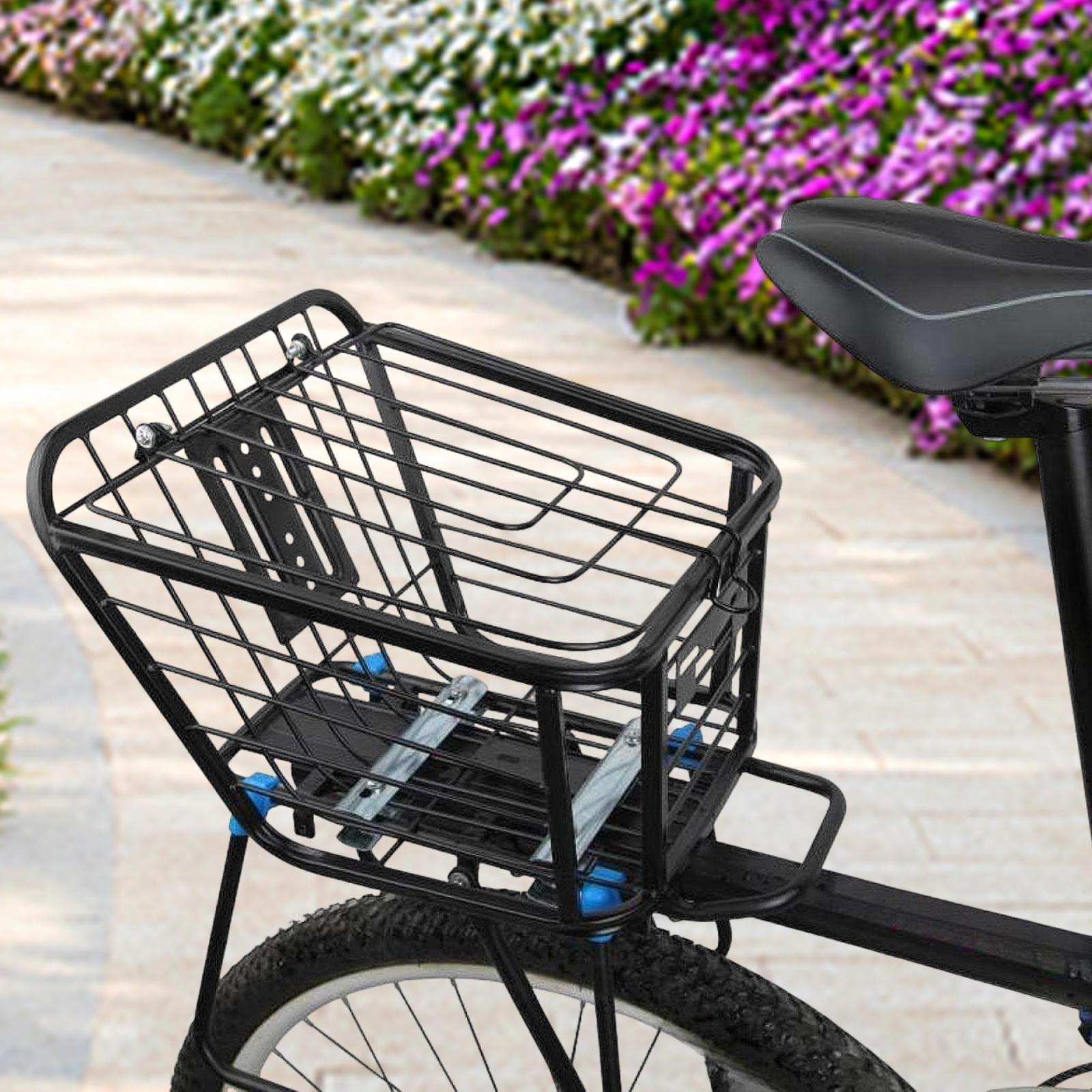 Bike Rear Basket with Lid Larg - Cycling Gear Shelf recension och pris