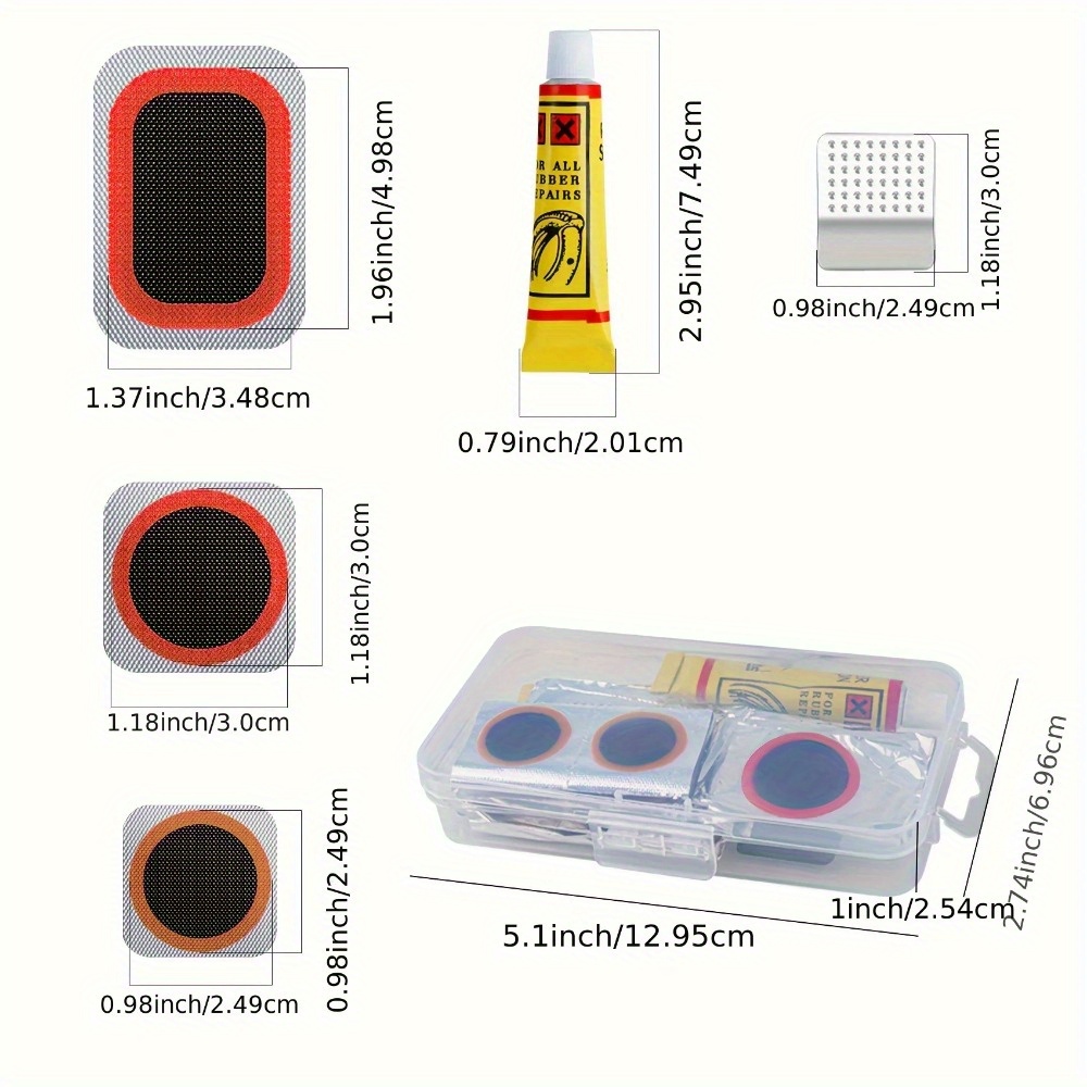 Bike Repair Kit with Vulcanizi - Bike Tube Repair Kit recension och pris