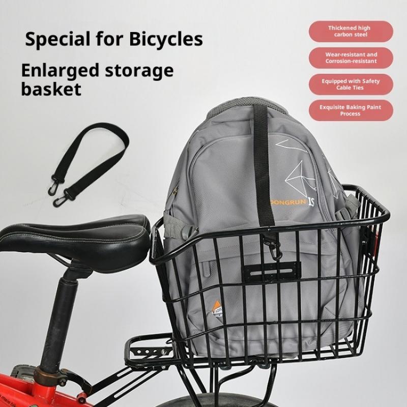 Bike Rear Basket With Rear Lig - Cycling Gear Shelf recension och pris
