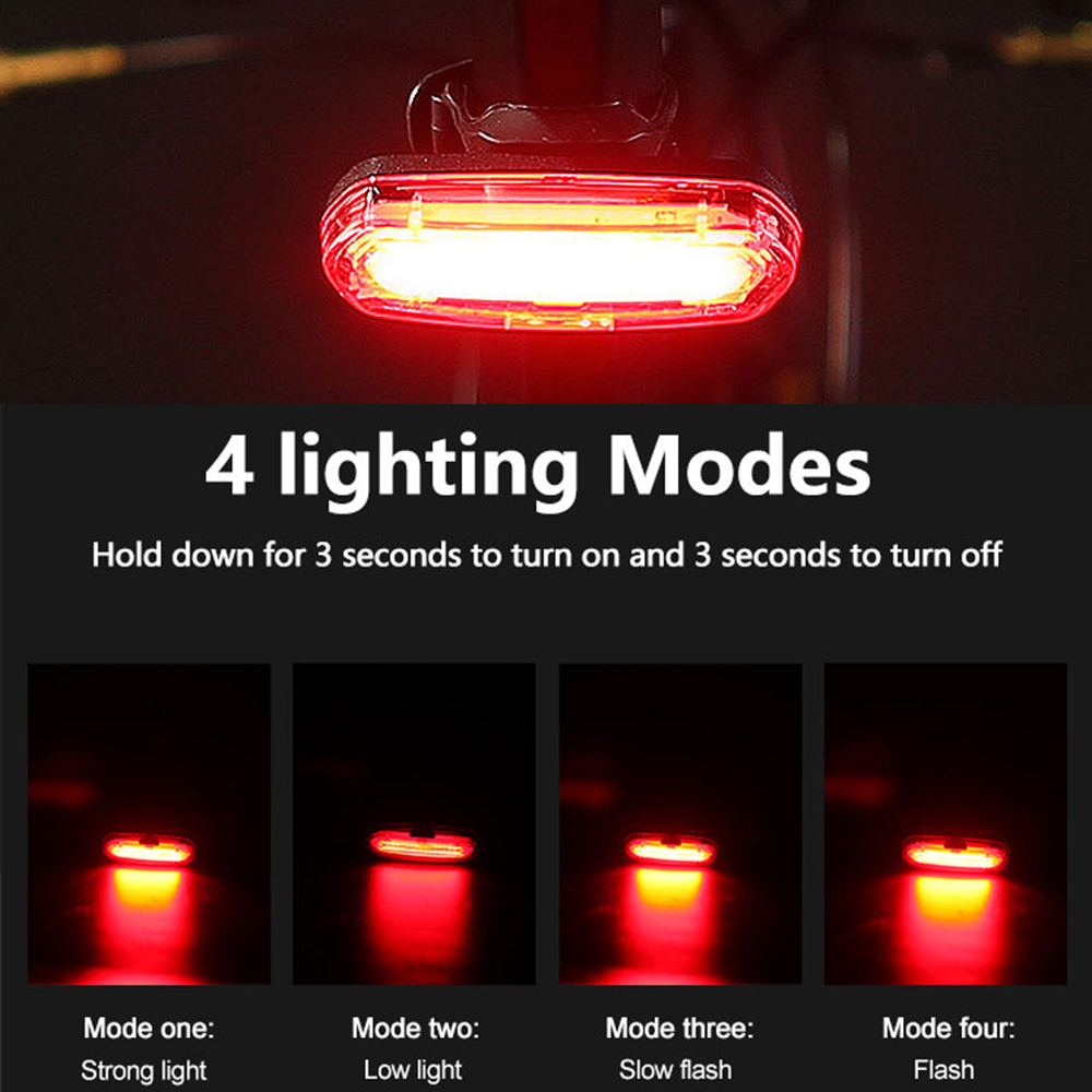 Bicycle Taillight MTB Red Bike - Cycling Gear Charging Station recension och pris