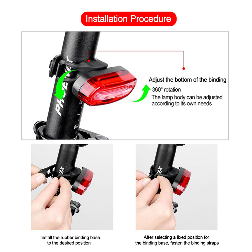 Bicycle Taillight MTB Red Bike - Cycling Gear Charging Station recension och pris