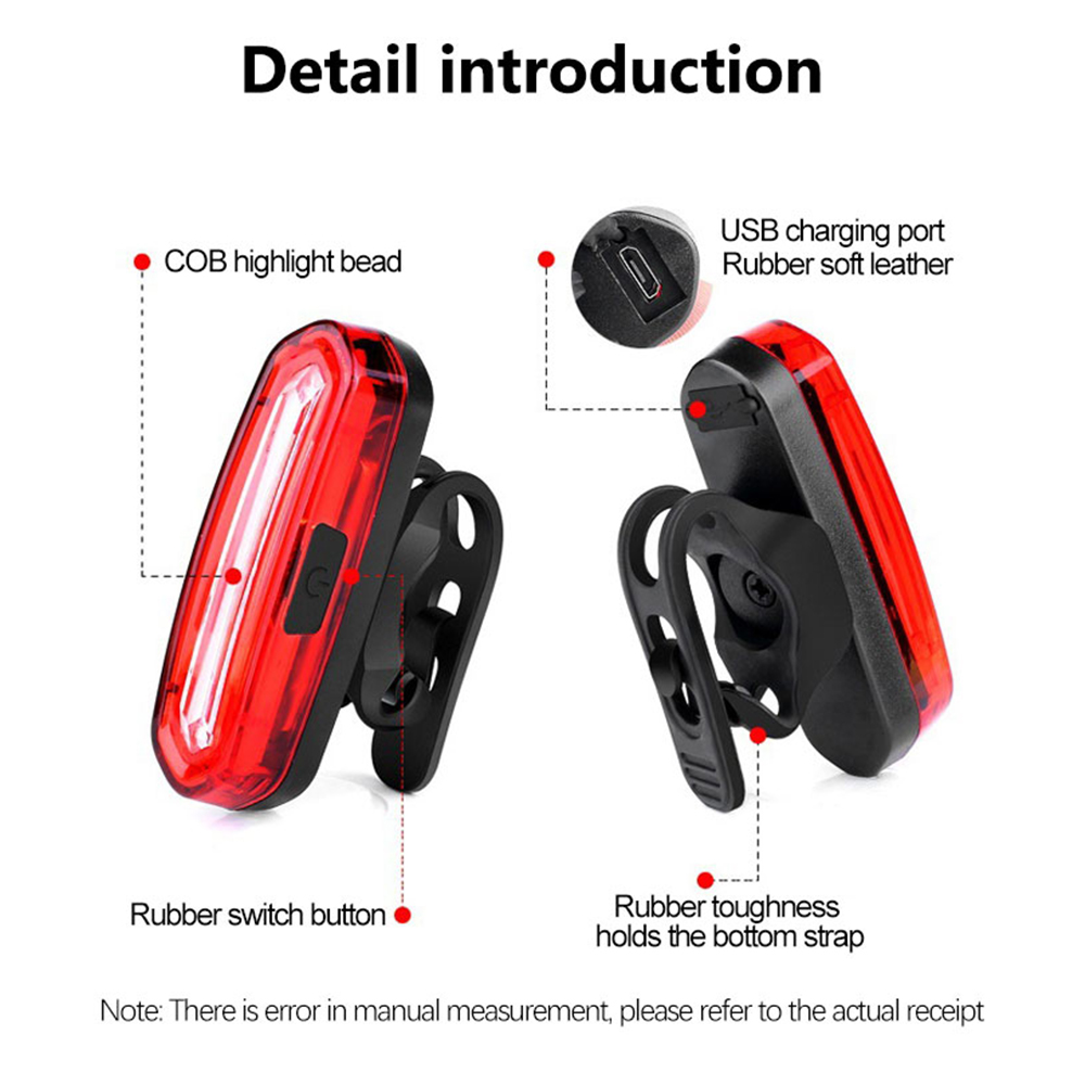 Bicycle Taillight MTB Red Bike - Cycling Gear Charging Station recension och pris