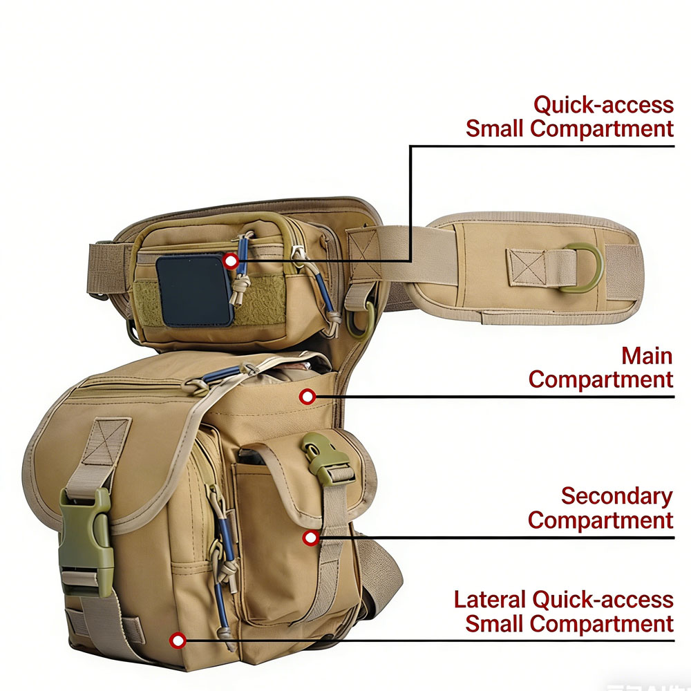 Tactical Drop Leg Bag Motorcyc - Cycling Gear Pouch recension och pris