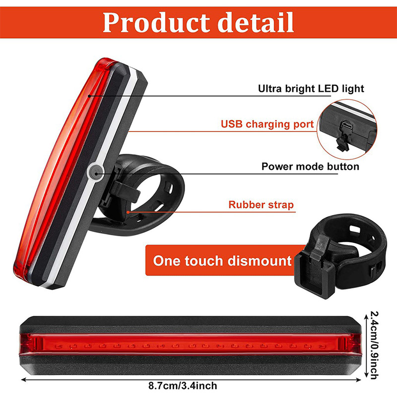 Bicycle Rear Light Highlight C - Cycling Gear Charging Station recension och pris