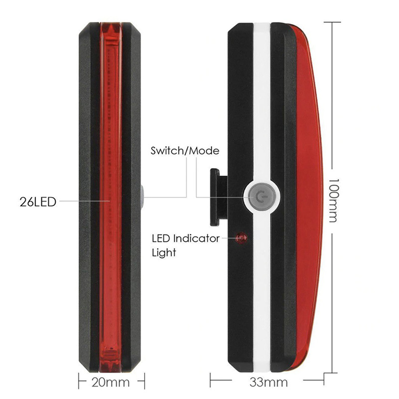 Bicycle Rear Light Highlight C - Cycling Gear Charging Station recension och pris