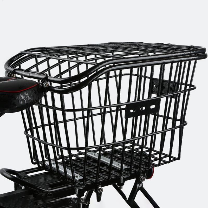 Bike Rear Basket Metal Bicycle - Cycling Gear Shelf recension och pris