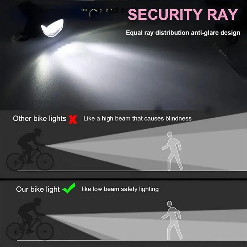 MTB Bike Front Lights USB LED  - Cycling Gear Charging Station recension och pris