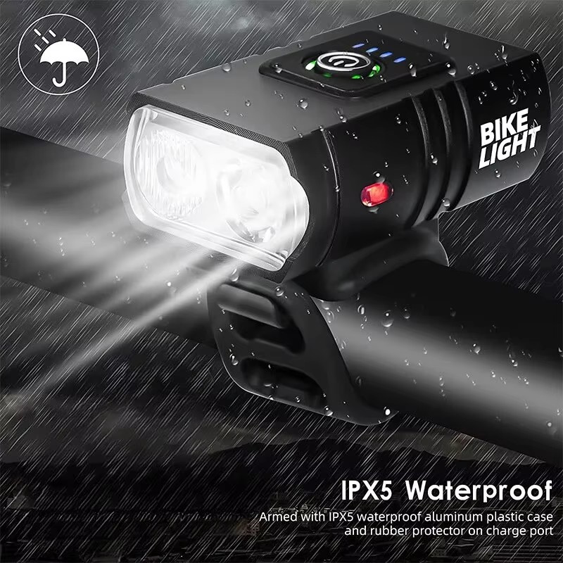 Bicycle LED Headlight T6S, USB - Cycling Gear Charging Station recension och pris