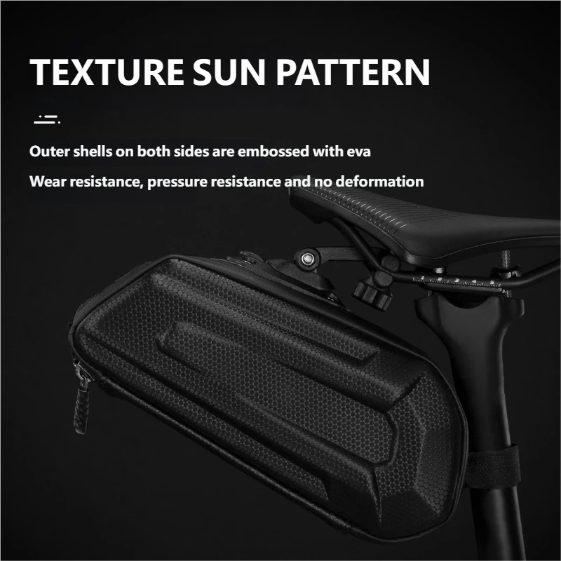 Hard Shell Bike Saddle Bag Car - Cycling Gear Organizer Bag recension och pris
