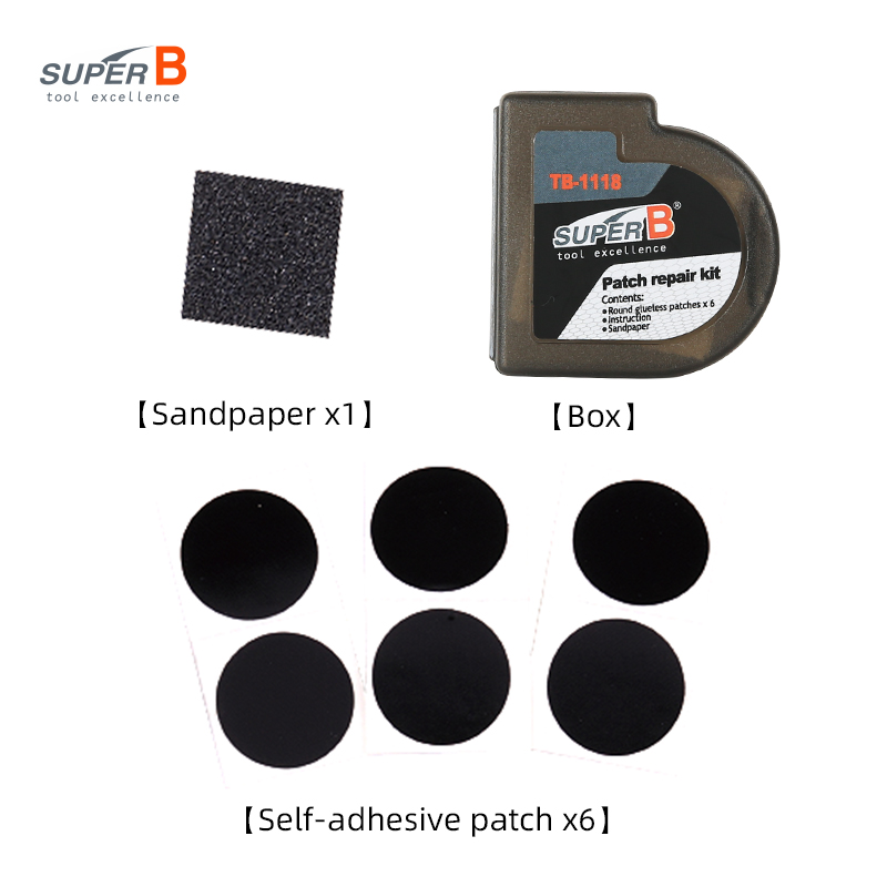 Super B TB-1118 6pcs Bicycle R - Bike Tube Repair Kit recension och pris