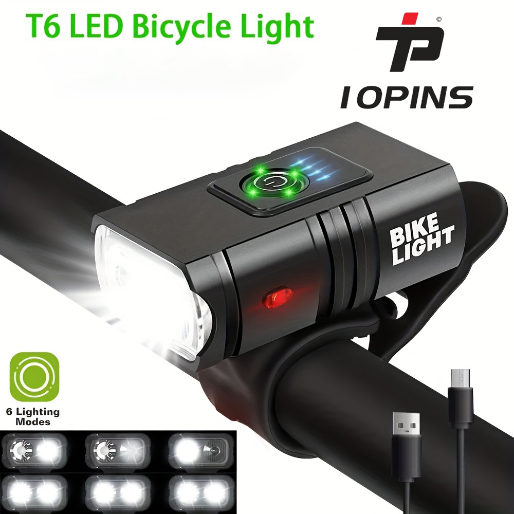 2-Pack Bicycle Lights Led Fron - Cycling Gear Charging Station recension och pris