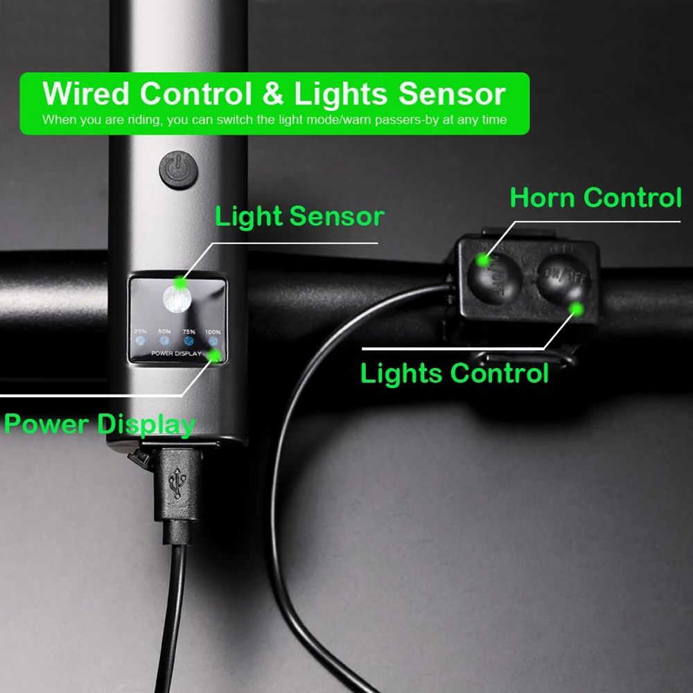NEWBOLER Bike Light Rainproof  - Cycling Gear Charging Station recension och pris
