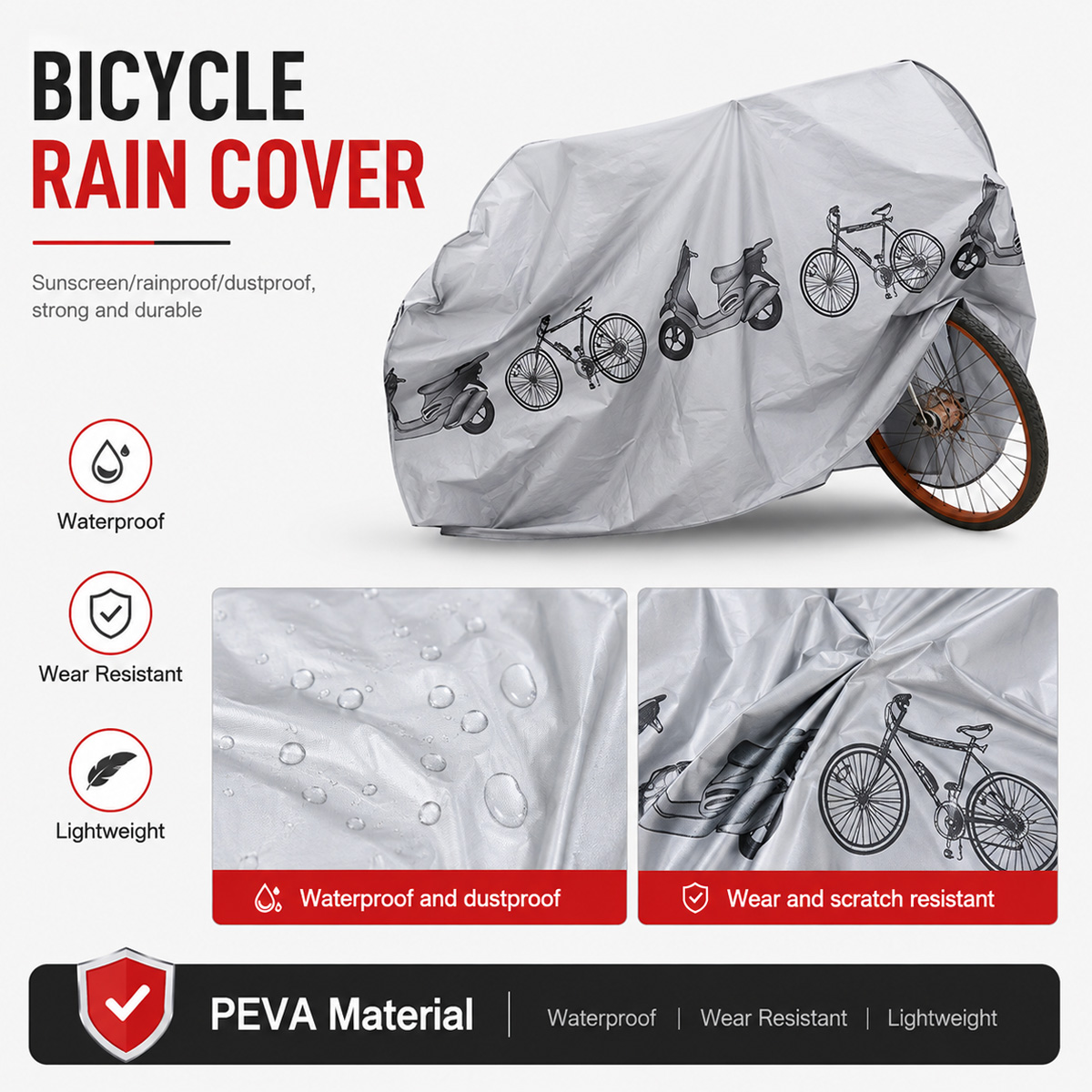 PINMOAP Universal Bicycle Rain - Cycling Gear Organizer Bag recension och pris