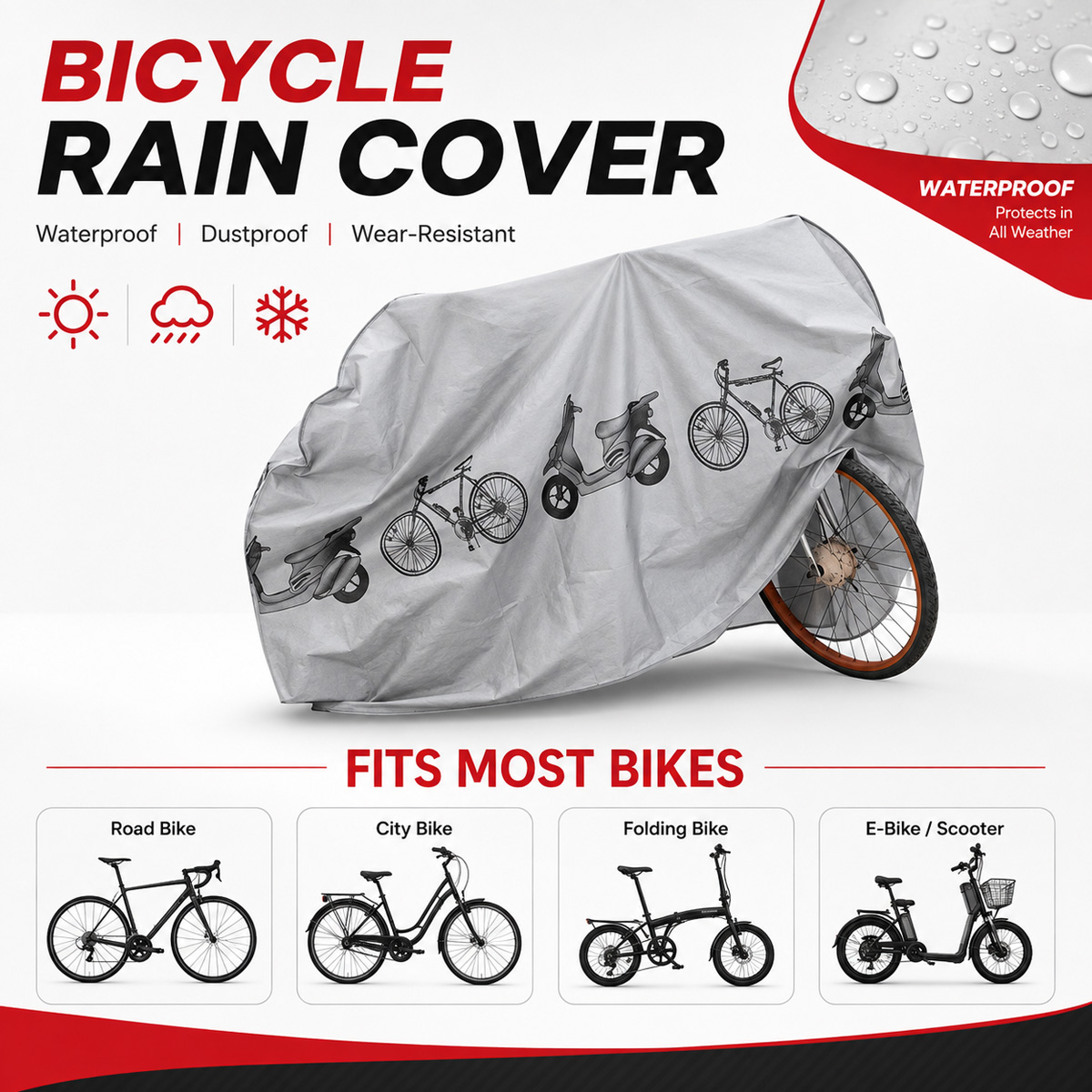 PINMOAP Universal Bicycle Rain - Cycling Gear Organizer Bag recension och pris