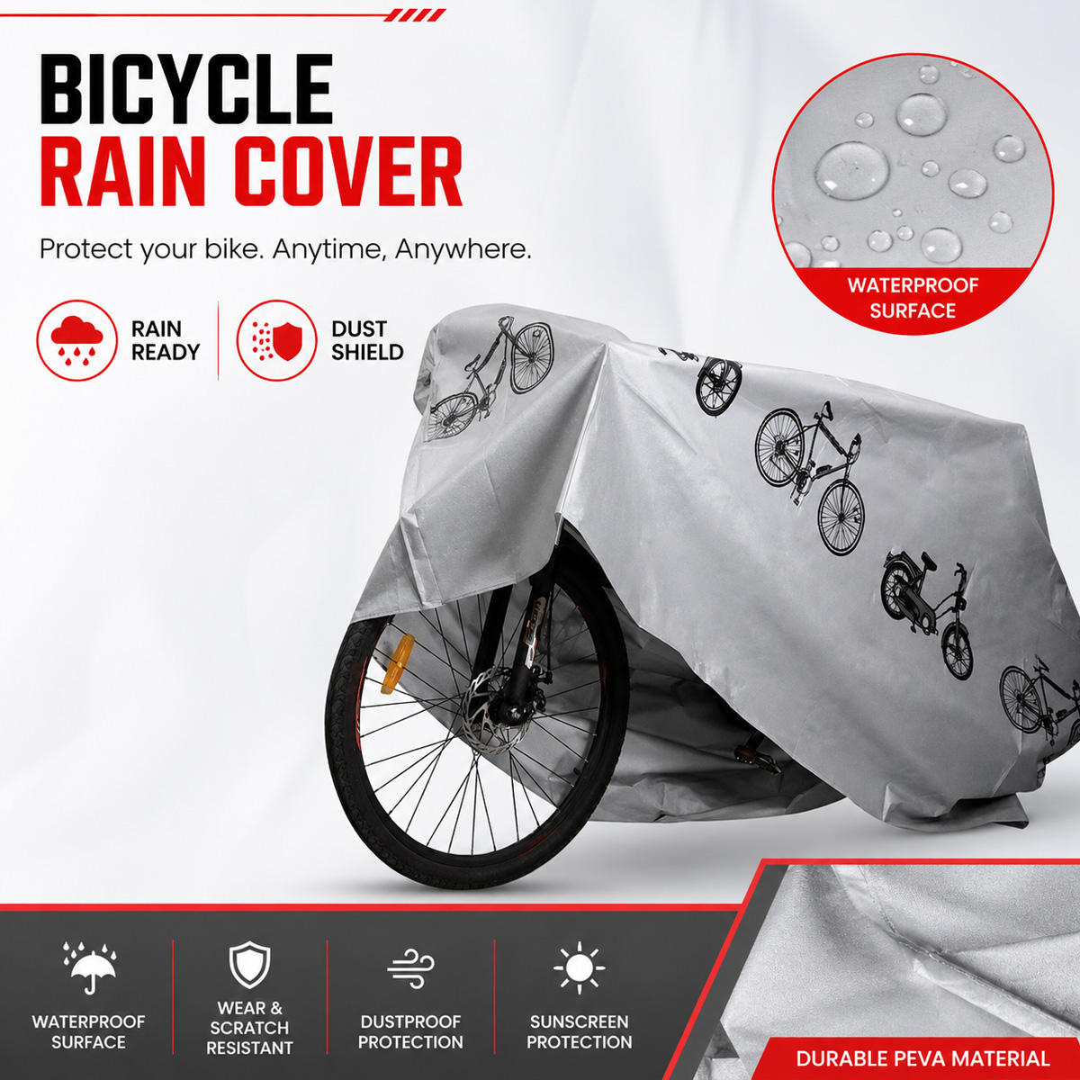 PINMOAP Universal Bicycle Rain - Cycling Gear Organizer Bag recension och pris