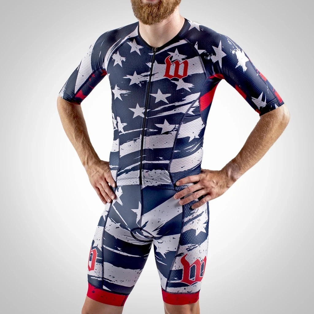 Wattie Ink Men Skinsuit Cyclin - Triathlon Cycling Kit recension och pris