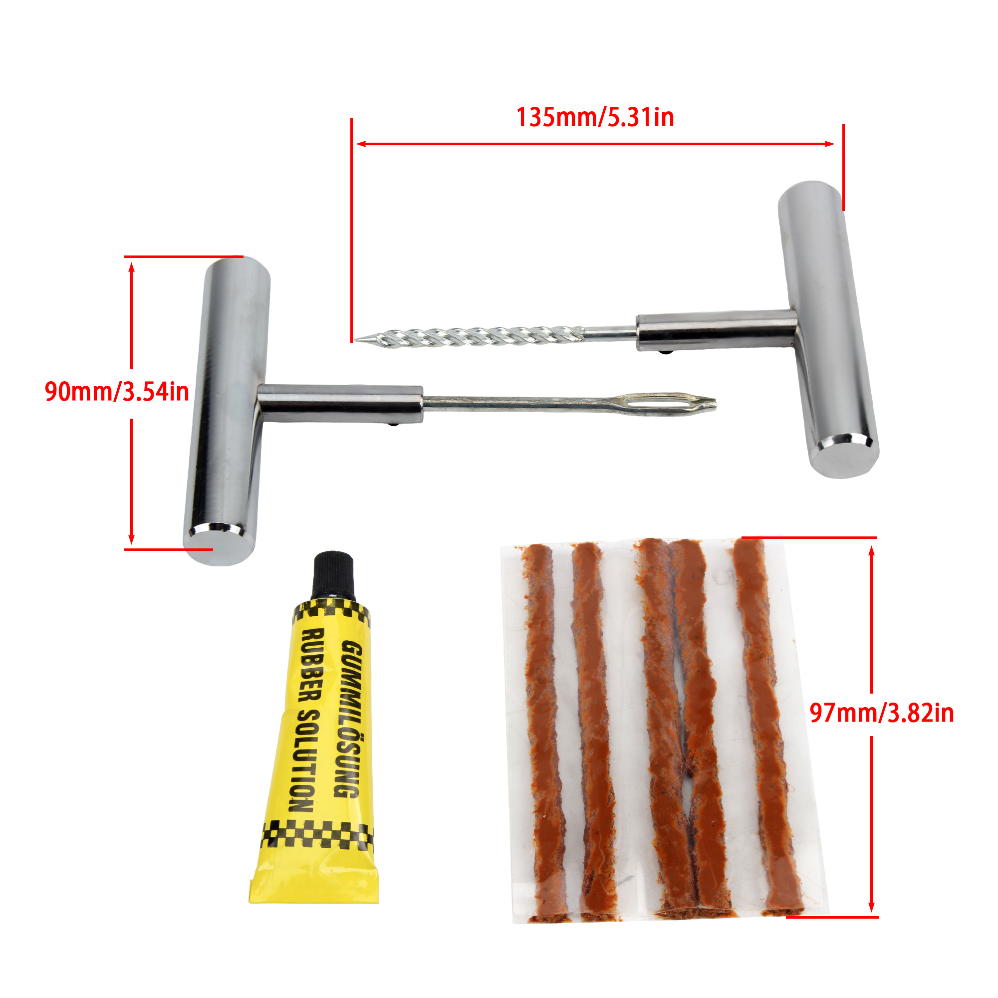 Universal Motorcycle Tire Repa - Bike Tube Repair Kit recension och pris