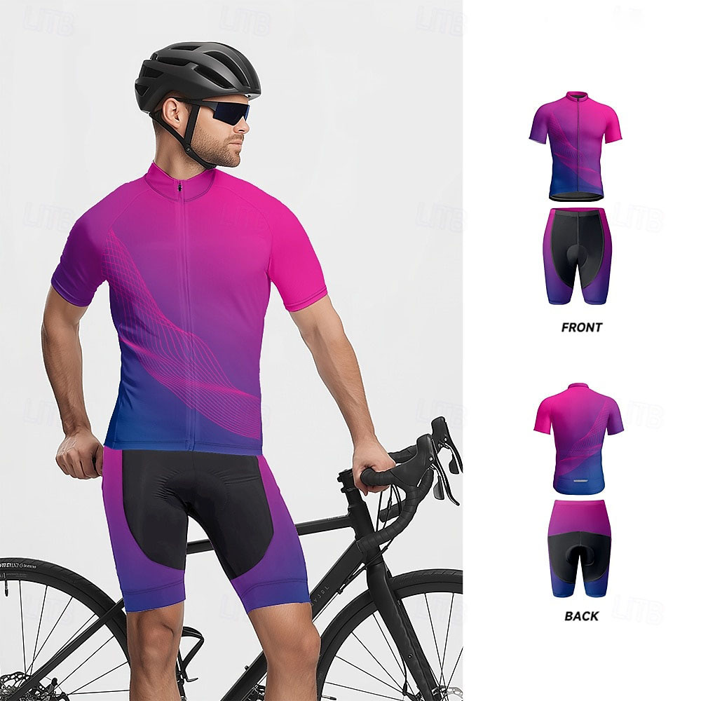Men Short Sleeve Cycling Jerse - Triathlon Cycling Kit recension och pris