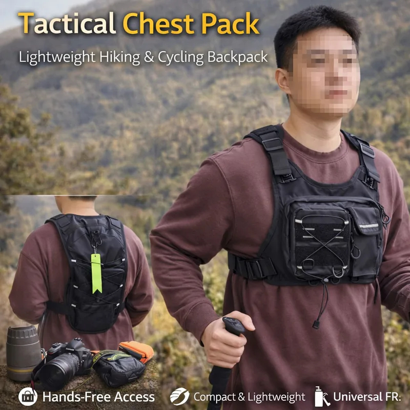 2026 New Tactical Vest Chest B - Cycling Gear Duffle recension och pris