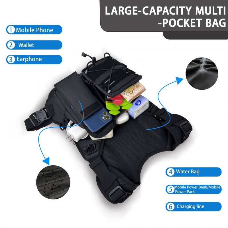 2026 New Tactical Vest Chest B - Cycling Gear Duffle recension och pris