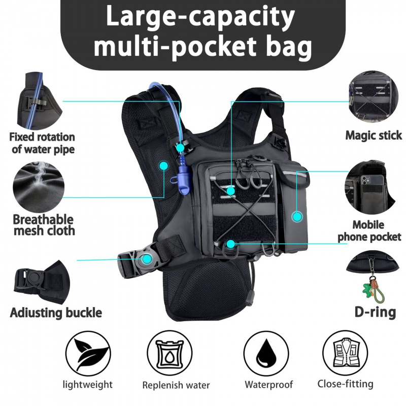 2026 New Tactical Vest Chest B - Cycling Gear Duffle recension och pris