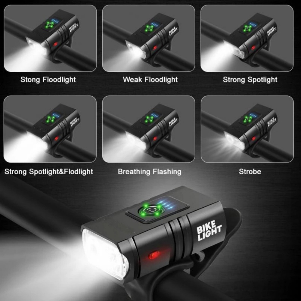Bicycle Light T6 LED Front USB - Cycling Gear Charging Station recension och pris