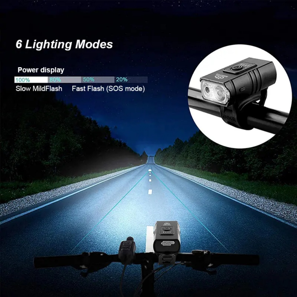 Bicycle Light T6 LED Front USB - Cycling Gear Charging Station recension och pris
