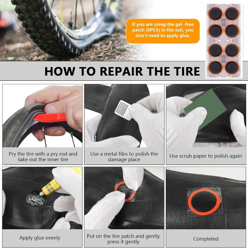 Bike Tire Repair Kit,Bicycle I - Bike Tube Repair Kit recension och pris